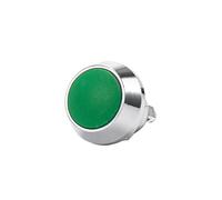 Car Push Button Switches 12mm Ball Round Head Metal Push Button Switch Waterproof Reset Self Locking Screw Welding Feet 3A Car Auto Horn Door Bell Swtich Start Stop Button(Green Momentary A)