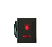 Car Push Button Switches 12V 3A Push Button Switch Red Led/ON OFF Spot Rear Reverse Lights Beacon Fit For VW AMAROK Fit For Volkswagen OEM Replacement(Beacon-R)