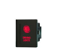 Car Push Button Switches 12V 3A Push Button Switch Red Led/ON OFF Spot Rear Reverse Lights Beacon Fit For VW AMAROK Fit For Volkswagen OEM Replacement(Driving lights-L)