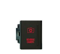 Car Push Button Switches 12V 3A Push Button Switch Red Led/ON OFF Spot Rear Reverse Lights Beacon Fit For VW AMAROK Fit For Volkswagen OEM Replacement(Reverse camera-R)