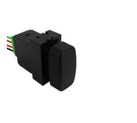 Car Push Button Switches 12V Blue Led Push Button Switch Spot Rear Driving Lights Fit For Mitsubishi Pajero Triton ML MN Eclipse Gallant momentary power switch(Blank)