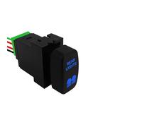 Car Push Button Switches 12V Blue Led Push Button Switch Spot Rear Driving Lights Fit For Mitsubishi Pajero Triton ML MN Eclipse Gallant momentary power switch(Rear Lights)