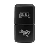 Car Push Button Switches 12V Dual Push Button Switch Green/Blue Led Light Bar With Cable Fit For Toyota Bus 4Runner Hilux Fit For RAV4 Prado(Led Off Road)