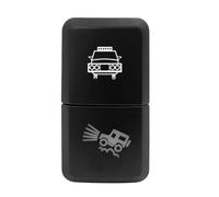 Car Push Button Switches 12V Dual Push Button Switch Green/Blue Led Light Bar With Cable Fit For Toyota Bus 4Runner Hilux Fit For RAV4 Prado(Bumper off road)