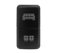 Car Push Button Switches 12V Dual Push Button Switch Green/Blue Led Light Bar With Cable Fit For Toyota Bus 4Runner Hilux Fit For RAV4 Prado(Led Bar Work)