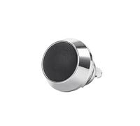 Car Push Button Switches Ball Round Head Metal Push Button Switch Waterproof Reset Self Locking Screw Welding Feet 3A Car Auto Horn Door Bell Swtich Start Stop Button(Black Momentary A)