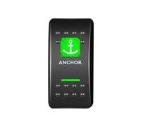 Car Push Button Switches Bilge Pump Rocker Switch Led Momentary/Latching Marine Grade Toggle Switch Fit For Caravan Marine 4X4 Carling ARB TYPE momentary power switch(Anchor)