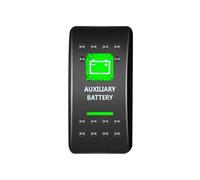 Car Push Button Switches Bilge Pump Rocker Switch Led Momentary/Latching Marine Grade Toggle Switch Fit For Caravan Marine 4X4 Carling ARB TYPE momentary power switch(Auxiliary Battery)