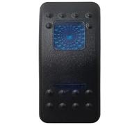 Car Push Button Switches Blue Led Rocker Switch Button 5Pins&7Pins ON OFF ON For Car Marine Boat ARB Style interior Lights parts Camper Start Stop Button(Blank)