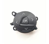Car Push Button Switches Fit For Ford Focus For Kuga 2012-2015 Multifunction Steering Wheel Buttons Audio Volume Control Switch Button M OK Button Start Stop Button(The right OK)