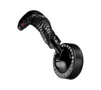 Car Push Start Button Cover - 8x7x4cm Keyless Starter Cover | Engine Start Stop Button Alloy Lever 4cm Base - Wear Resistant Scratch Proof | King Čobra Ignition Decor for Auto Interior PC