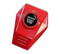 Car Push Start Button Cover Metal Trim, Red