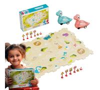 Car Puzzle Circuit Set - Educational Toy | Racing Circuit with Dinosaur Car for Home Playroom Birthday and Christmas