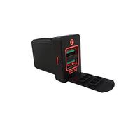 Car Quick 3 Charger Dual USB Ports Charging Socket Switch For Mitsubishi Outlander 3 Xpander 2017 2018 Eclipse Cross Mirage PHEV (Color : Red 1)