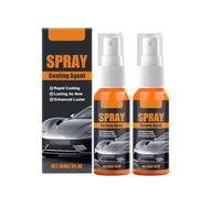 Car Quick-Acting Coating Agent Spray, 3 In 1 High Protection Quick Effect Coating Agent, Rapid Ceramic Coating Spray Hydrophobic, Car Renewal Wax for Shine And Protection Apply After Car (2Pc)