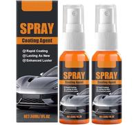 Car Quick-Acting Coating Agent Spray, 3 In 1 High Protection Quick Effect Coating Agent, Rapid Nano Hydrophobic Ceramic Coating, Car Renewal Wax for Shine And Protection Apply After Car (2pcs)