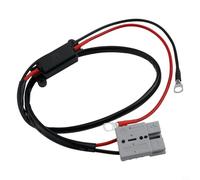 Car Quick Connector 50A Plug-In System with Fuse - Robust Cable Theft for Car & Motorhome - Waterproof IP20 Grey 48 x 37 mm