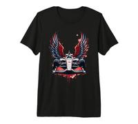 Car Race Indianapolis Driven by Wings Power Premium T-Shirt