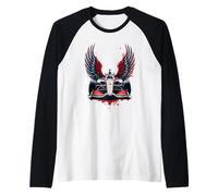 Car Race Indianapolis Driven by Wings Power Raglan Baseball Tee