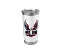 Car Race Indianapolis Driven by Wings Power Stainless Steel Insulated Tumbler