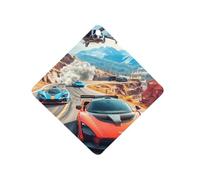 Car Racing 1 PCS Car Air Freshener Hanging Aromatherapy Tablets Automotive Ornament for Auto Room Bathroom Bedside Rhombus