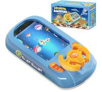 Car Racing Adventure Toy with Steering Wheel, Musical Racing Game with 200-Level Challenges, Sounds & Lights, Simulation Driving Experience