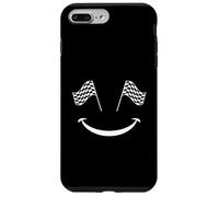Car Racing Checkered Flag Racing Smile Automobile Race Case for iPhone 7 Plus/8 Plus