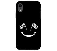 Car Racing Checkered Flag Racing Smile Automobile Race Case for iPhone XR