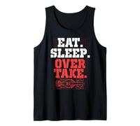 Car Racing Eat Sleep Over Take Tank Top
