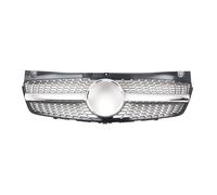 Car Racing Grills Chrome Front Upper Bumper Grille Auto Diamond Intake Hood Mesh Grid Compatible For Mercedes-Benz V-Class Viano W639 11-14