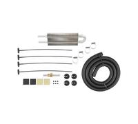 Car Radiator 10 Row 8 Row 6 Row 4 Row 2 Row Aluminum Remote Transmission Oil Cooler/Auto-Manual Radiator Converter Kit(2 Row Silver)