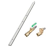 Car Radiator Cleaning Wand, Radiator Flush Tool, 23.6 Inch Stainless Steel Power Washer Wand, with 1/4 Inch Quick Coupler, Portable, for Washing Truck RV