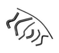 Car Radiator Coolant Hose Compatible with Suzuki for Samurai 1.3L 1990 1991 1992 1993 1994 1995 1986 1987 1988 1989 Silicone Radiator Heater Hoses Kit Radiator Coolant Pipe(Black)