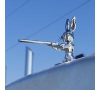 Car Radiator Figure, Car Bonnet Figure - Silver Engine Cover Ornament, Statue Radiator Figure for Stylish Look of the Engine Cover of a Car
