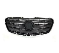 Car radiator grille Front Grille Upgrade Diamond Style Tuning Accessories Compatible With Benz For Sprinter For W906 2014 2015 2016 2017(Black)