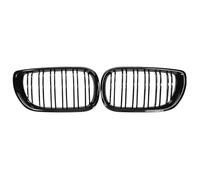 car Radiator Grilles Compatible With For 3 Series E46 4 Door 2002 2003 2004 2005 Car Front Bumper Kidney Grill Glossy Black Double Slat Hood Grille Replacement