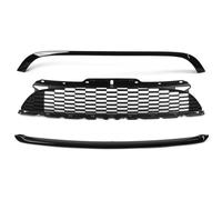 car Radiator Grilles Compatible With MINI For Clubman S JCW For R55 2008-2014 For R56 2007-2013 For R57 2009-2013 Front Hood Molding Grille Surround Cover Trim Kits