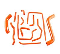 Car Radiator Hoses Kit Compatible With Subaru For Impreza GDB GDA 2000-2007 Performance Radiator Hoses For Improved Coolant Hose Kits(Orange)