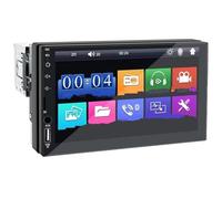 Car Radio 7 Inch 1 Din MP5 Multimedia Player Touch Screen FM ISO Power Aux Input Bluetooth USB Mirror Link Universal Autoradio Parking Camera(With 8 LED Camera)