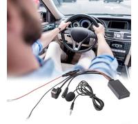Car Radio Adapter for Pioneer IP-BUS 11 Pin AUX Input Wireless Audio Streamer with Mic 27cm Wire Harness