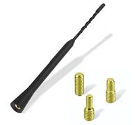 Car Radio Aerial 28cm, Dab Car Ariel with FM DAB Reception, Universal Car Radio Antenna Replacement With Screws M4 M5 M6, Short Car Antenna Compatible with Various Vehicle Models, with Booster