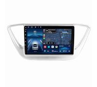 Car Radio Android 12 9 Inch Touch Screen For Hyundai Verna 2017-2018 Built-in Wireless CarPlay Android Auto Support DSP RDS HiFi BT 5.0 DAB Mirror Link Backup Camera Steering Wheel Control(M100S - 4 C