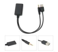 Car Radio AUX Adapter for BMW E90 E91 E92 E93 Models Requiring AUX Mode Functionality and 12V Power Connection