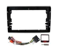 Car Radio Bezel Double DIN 2 Din For Fiat For Bravo 2007 2008-2012 Car Radio Frame Kit 9Inch Android Stereo Dashboard Panel Fascia Power Cable Adapter Canbus