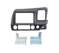 Car Radio Fascia 7 Inch For Civic 2008-2011 Car Stereo Frame Left 2din Double Din Dvd Install Face Panel Dash Mount(RHD black Frame)