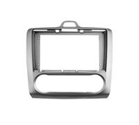 Car Radio Fascia 9" Android Car Stereo Dash Kit For For Focus MK2 MK3 For S-MAX 2004-2014 Radio Mount Panel(Silver AT AC)