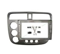 Car Radio Fascia For CIVIC 2000-2006 9 Inch 2 Din Android MP5 Fascia Car DVD Frame Audio Fitting Adaptor Dash Trim Kits Car Stereo Audio Fascia Frame(Frame cord LHD B)