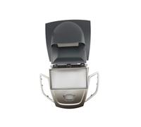 Car Radio Fascia For For Fiesta 2008-2017 Double Din Radio Fascia Frame Panel Dash Mount Installation Trim Kit Face Black GPS(Silver-2008-2017)