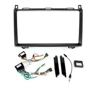 Car Radio Fascia Set Car Radio Frame For Benz B200 9inch Bezel For Dashboard Mounting Panel Cable Canbus Protocol Box Complete Set