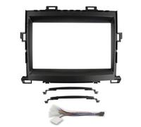 Car Radio Fascia Stereo Install Dash Panel Mount Bezel Faceplate Frame For TOYOTA For Alphard For Vellfire 2008-2015 POMPOMPUR(Fascia and cable)